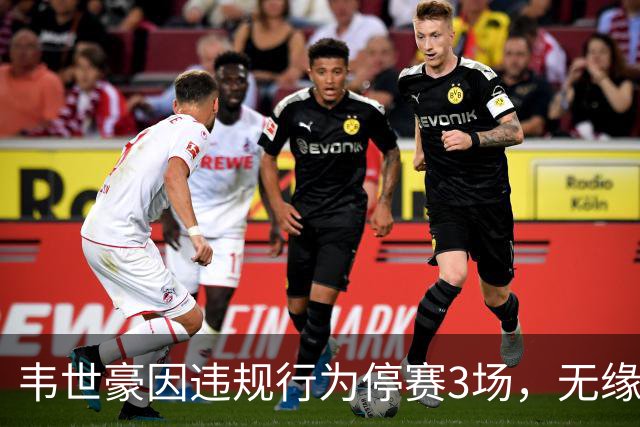 韦世豪因违规行为停赛3场，无缘蓉城赛季余下赛事